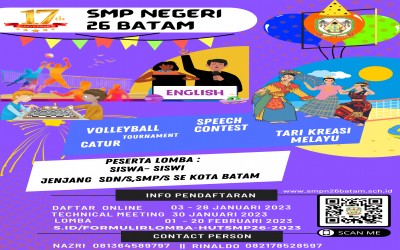 LOMBA HUT SMP NEGERI 26 BATAM KE - 17